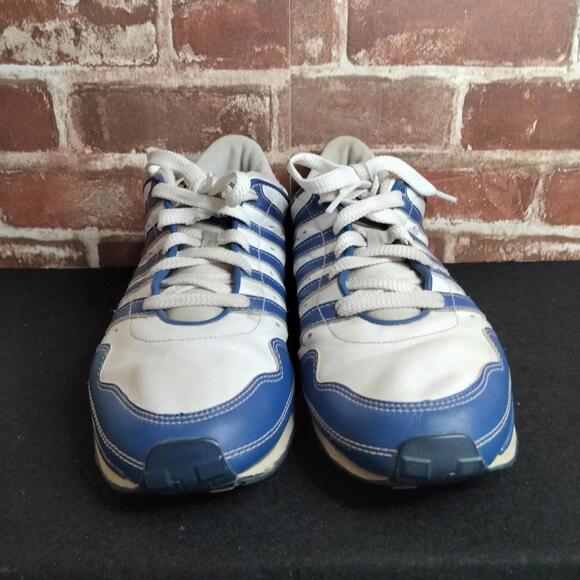 K Swiss Shoes Mens Size 10 Blue White Leather Iconic Sneakers K.Swiss LOW - Picture 3 of 7